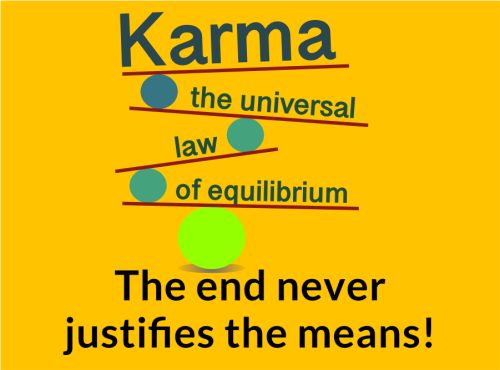 The end never justifies the means!&nbsp;